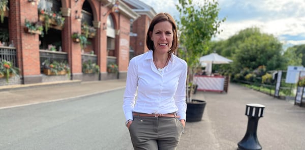Vicky on location in Shropshire