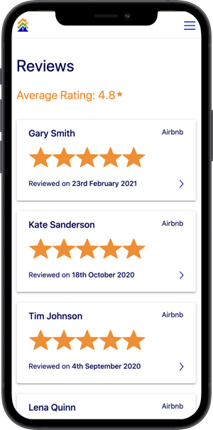 reviews on host portal